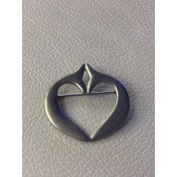 Vintage Ken Kantro "MERRYMEETING BAY" Design Pewter Brooch With Hand Inscription - Picture 8 of 9